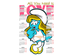 Календарь настенный для влюбленных, на 14 февраля №12