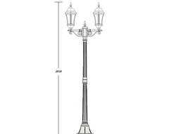 Садово-парковый светильник Astoria l S (h=197см)