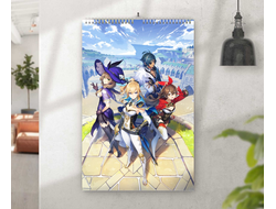 Перекидной календарь Genshin Impact, Геншин Импакт №3