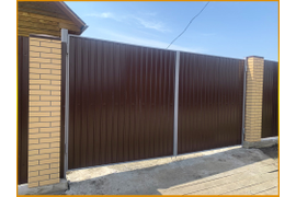 Хомутово - Установка забора из профлиста и ПИКС - панели