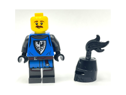 Black Falcon - Male, Pearl Dark Gray Detailed Legs, Black Helmet with Eye Slit, Black Plume, n/a (cas576)