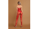 06735S/XXL Красный боди-комбинезон с вырезом на груди и кружевом (Impulse) LeFrivole
