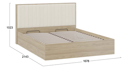 Спальня СЭНДИ - Кровать Универсальная с подъемным механизмом Тип 2