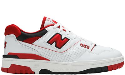 New Balance 550 White Team Red
