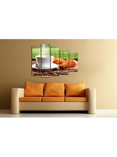 Модульная картина "Горячий сладкий кофе"