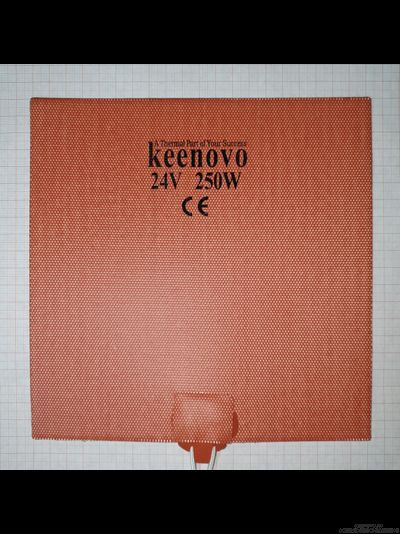 Гибкая нагревающая пластина 250 Вт 24 В (200х200) Keenovo
