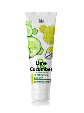 Iris Lime &amp; Cucumber КРЕМ-САТИН для рук Экстра Увлажняющий для очень сухой кожи  100мл