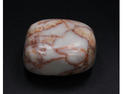 Мрамор бело-розовый, галтовка (29*21*18 мм, 23 г) №26953