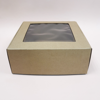 Короб 200*200*80мм (FEFCO 0427, пластиковое окно ПЭТ)