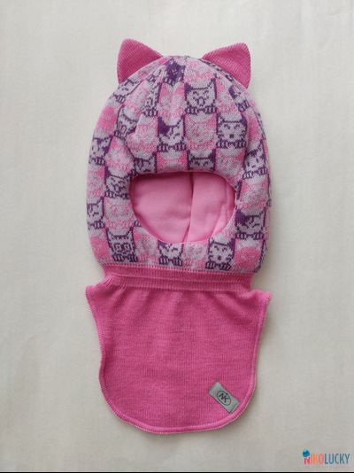 Шапка-шлем  20101-04, розовый, сиреневый р. 52-54