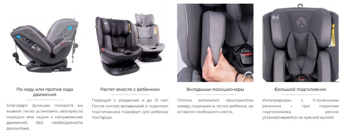 Автокресло 0-36 кг Coletto Logos 360 Isofix Red