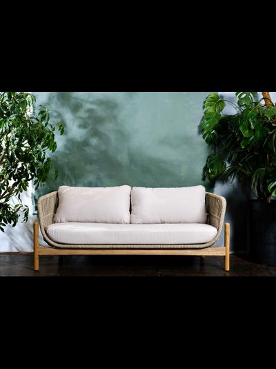 Диван двухместный из тика Talara