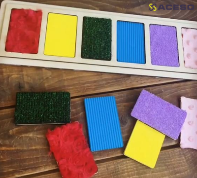 Тактильные дощечки на платформе 6 штук