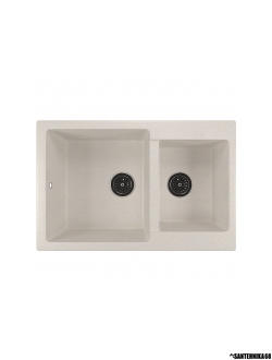 Мойка из искусственного мрамора MIXLINE ML-GM30 двухчашевая 500*770*200мм