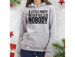 Печать на серых толстовках