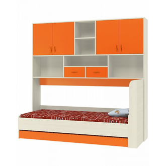 Кровать Дельта-21.03 с антресолью и дополнительным спальным местом (цвета в ассортименте)