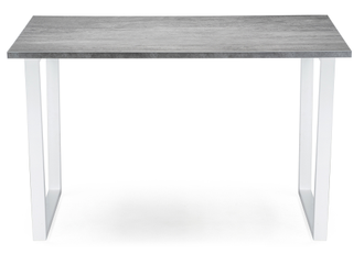 Стол Лота Лофт 120 25 мм белый матовый / бетон