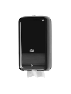 Диспенсер для туалетной бумаги в листах Tork Elevation Т3 556008 пластиковый черный