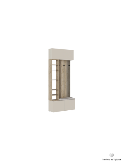 Бохо НМ-2 прихожая Дуб Крафт Серый/Кашемир