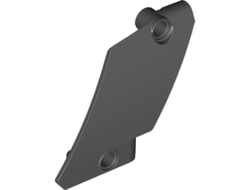 Technic, Panel Curved #60 5 x 7 Tapered Right, Black (80268 / 6380030)