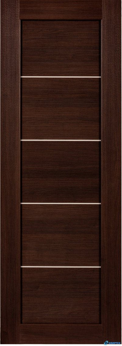 Дверь глухая царговая ПВХ с молдингом KAPELLI Connect CO4 Дуб венге купить в Челябинске | КВИРТЕК