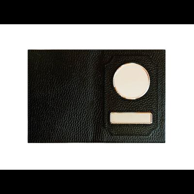 ОБЛОЖКА ДЛЯ АВТО ДОКУМЕНТОВ. КОЖА ФЛОТЕР. ПРОШИВКА ЧЁРНАЯ