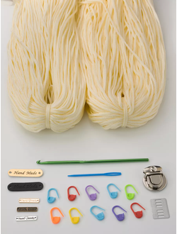 Полиэфирный шнур, пасма 170 М экрю