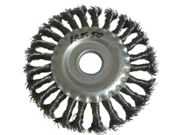 Корщетка дисковая прямая для УШМ (витая жесткая) 125мм