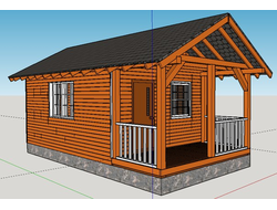 Построим дачный дом по канадской каркасной технологии 6х4 + терраса 4х2. На Вашем участке. 360 000 руб.