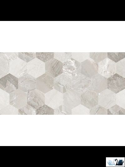 Плитка настенная Eurotile Istambul Grey Decor 30 х 60 см под мрамор