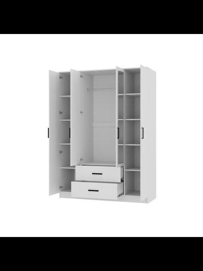 Фьюжн ШК-14 Шкаф 4-х створчатый Белый