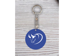 Брелок символика "Быка" с гравировкой №42