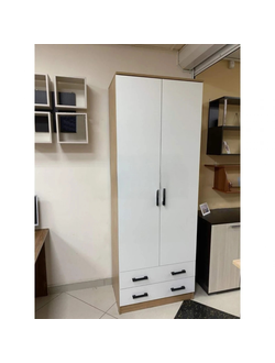 Шкаф "Дуэт" бельевой Дуб вотан/Белый (ЭРА)