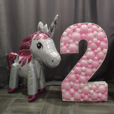 цифра в стиле "аэромозаика" (любая)