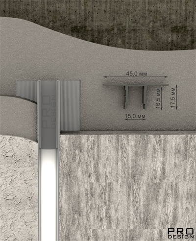 Декоративный стеновой профиль Pro Design 534 Белый