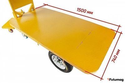 Платформенная тележка электрическая RuTrike ПЛИТА 1500