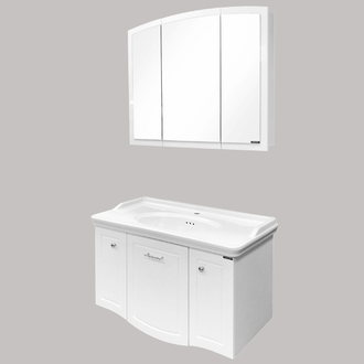 Тумба-умывальник "Палини-100" белый глянец с раковиной  COMFORTY 3310