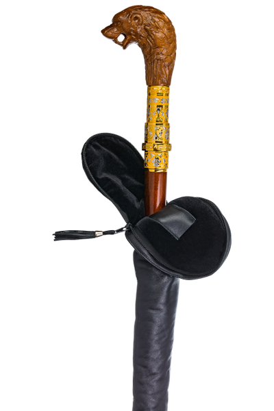 Деревянная трость с клинком "Свирепый медведь"