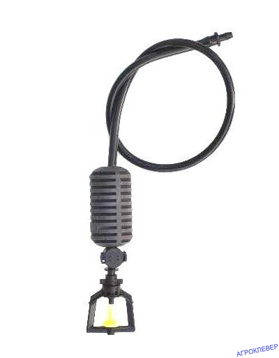 Подвес с микродождевателем / фоггером (6мм Н), с клапаном "антикапля", 50 см (черный) 22,8-33,9 л/ч