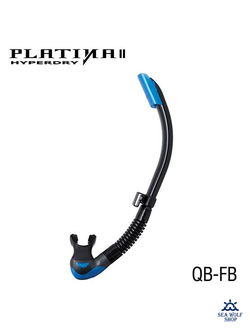 Трубка для дайвинга TUSA Platina II Hyperdry черн.сил.