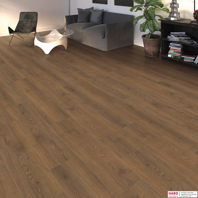 Ламинат Haro Tritty 100 Campus Дуб Флавия Дымчатый 544757 32 класс толщина 8 мм с фаской 1.98 м2