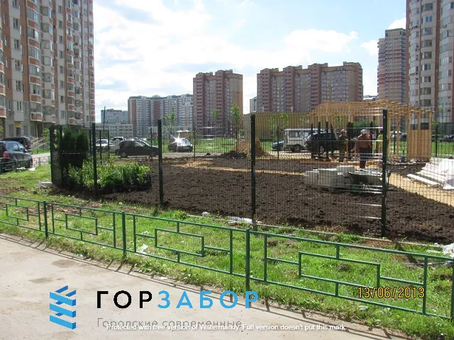 Газонные ограждения из профильной трубы