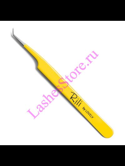 Пинцет RILI Yellow - «L 45° "5 мм"»