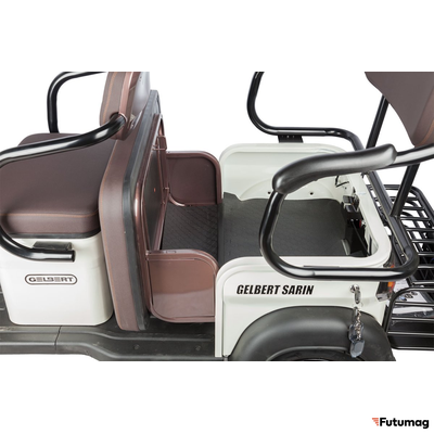 Электротрицикл Rutrike Gelbert Sarin 48V/60V 1000Вт коричнево-белый