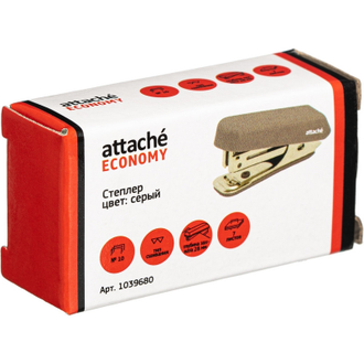 Степлер Attache Economy №10, до 7 листов, пластик, (серый)