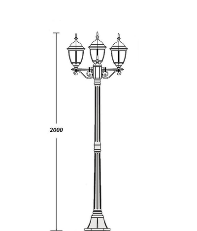 Парковые светильники ARSENAL S3 (2.0m)
