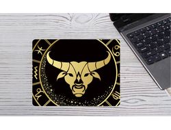 Коврик для мышки с символикой "Быка" №11