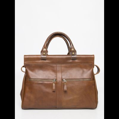 Кожаный саквояж Monvalle Premium brown (арт. 4046-63)