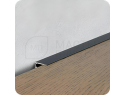 Микроплинтус Русский профиль 18мм 2,4м анод. Серебро матовое