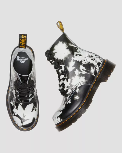 Ботинки Dr Martens 1460 Pascal Floral Black White Phantom